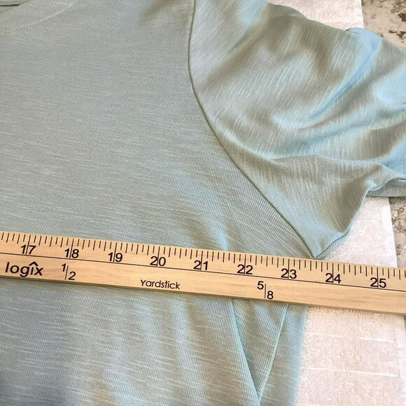 Orvis Short Sleeve Tee Women's XL Roomy Fit Cotton Pullover Crew Neck Turquoise - Picture 10 of 11